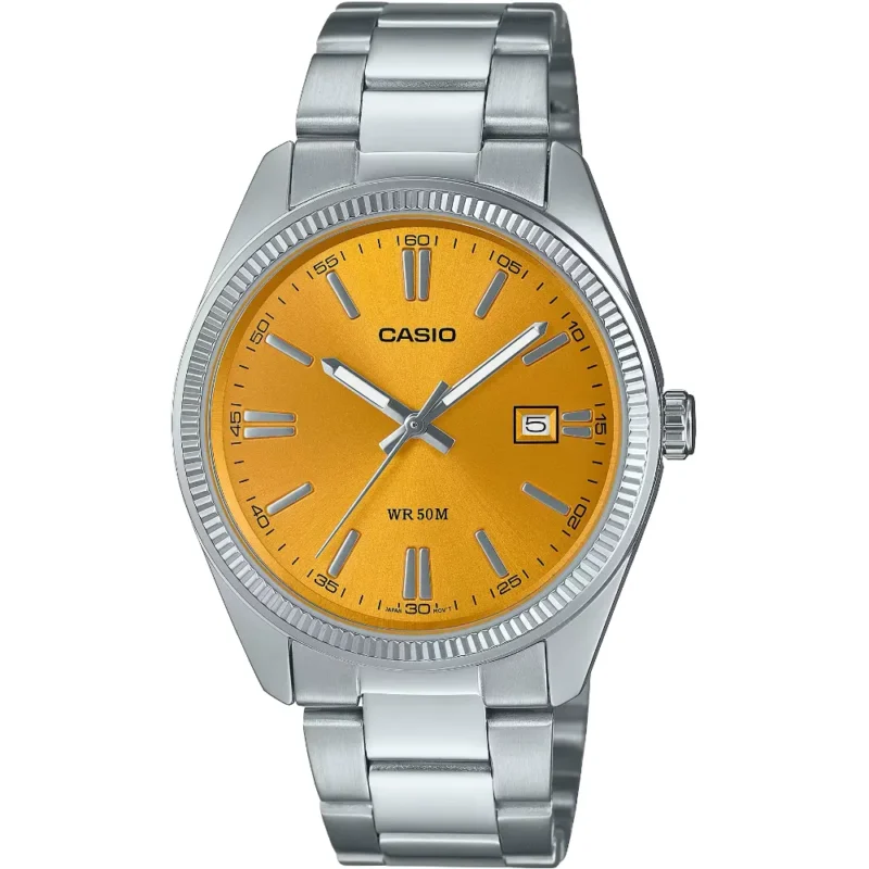 Montre Casio Analogique Fond Jaune MTP-1302PD-9AVEF