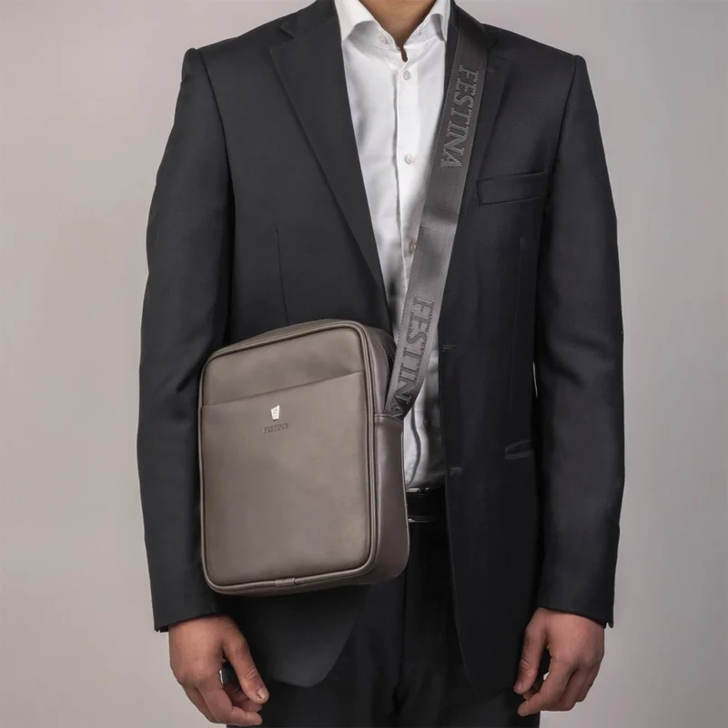 Sac Festina à Bandoulière en Cuir Gris FLB0152/H – Image 2