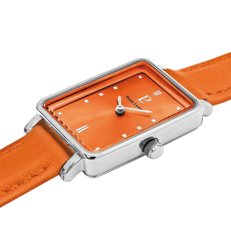 Montre Femme Pierre Lannier Ariane Cadran Orange Bracelet Cuir Orange 049D655 – Image 2