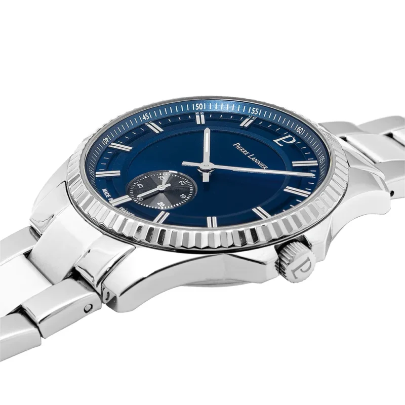 Montre Homme Pierre Lannier Metropolitain Cadran Bleu Bracelet Acier 246G161 – Image 2