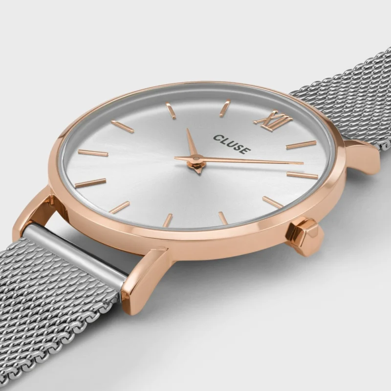 Montre Femme Cluse Minuit Acier Bicolore Rose Gold Bracelet Milanais CW0101203004 – Image 2
