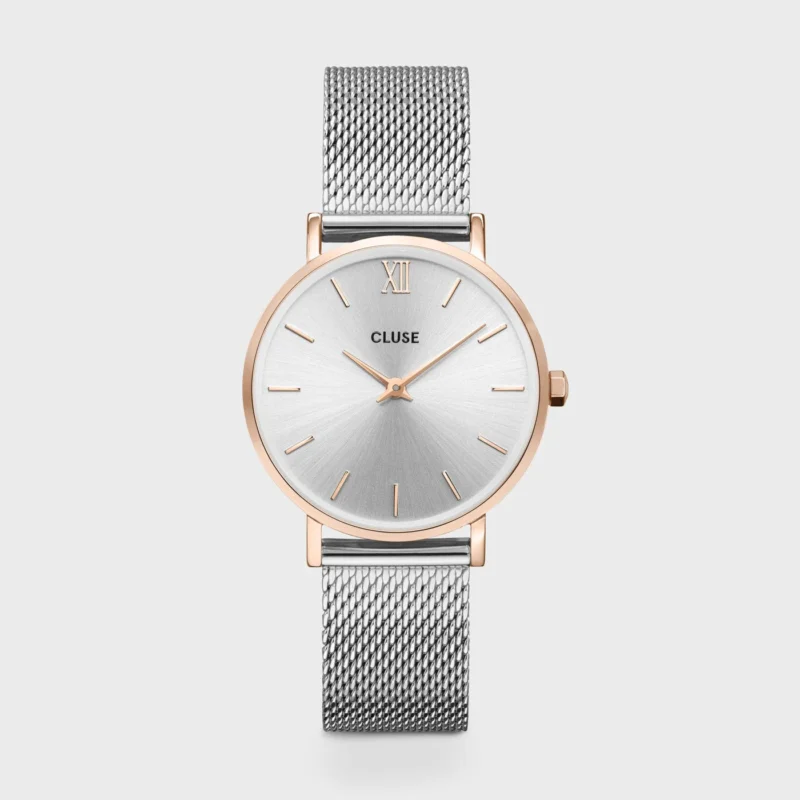 Montre Femme Cluse Minuit Acier Bicolore Rose Gold Bracelet Milanais CW0101203004