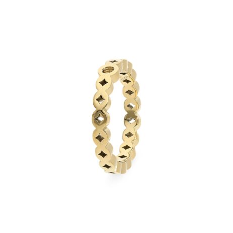Bagues Qudo Melara Acier Gold