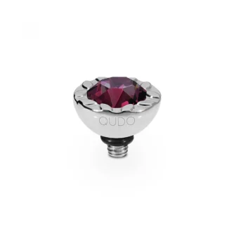 Tops Qudo Melara 10 mm Acier Silver Cristal - Amethyst