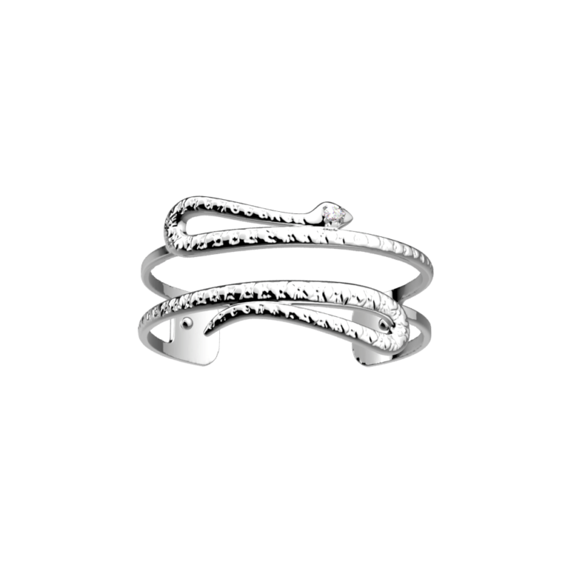 Manchette Les Georgettes Les Précieuses Serpent Finition Argentée 14mm