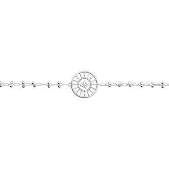 Bracelet Chaine Les Georgettes Précieuse Astrale Finition Argentée 16mm