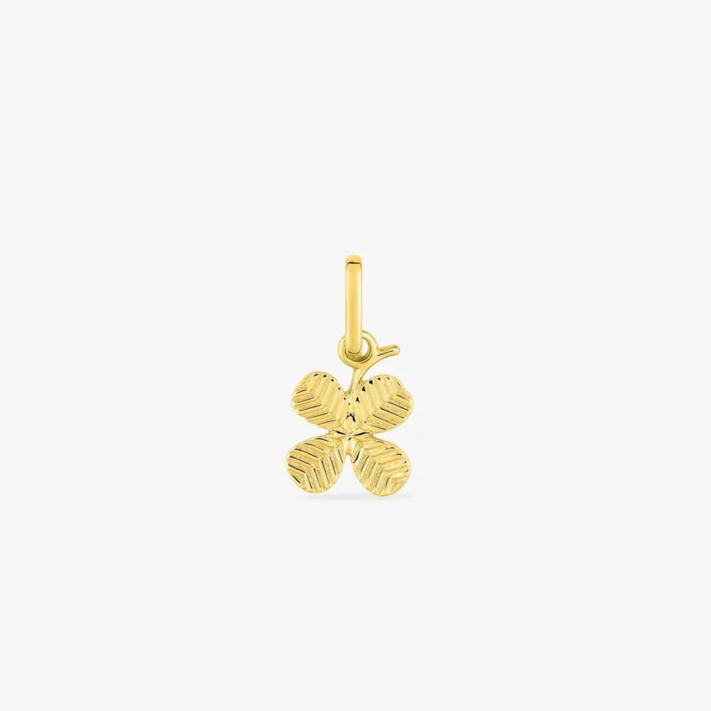 Pendentif Or Jaune 750/1000 Trèfle à 4 Feuilles