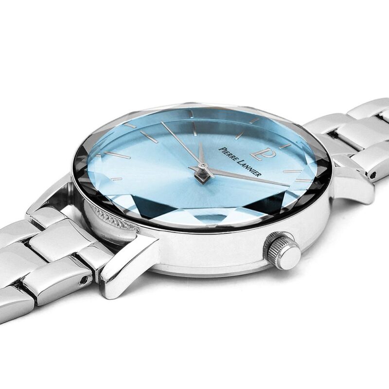 Montre Femme Pierre Lannier Multiples Cadran Bleu Ciel Bracelet Acier 011L661 – Image 2
