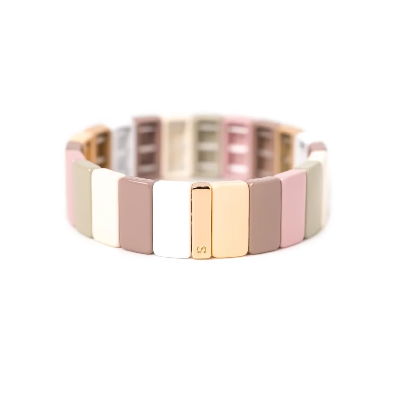 Bracelet Simone à Bordeaux Colorblock Neutral Taille Moyen