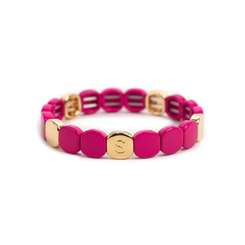 Bracelet Simone à Bordeaux Colorful Rose Fushia