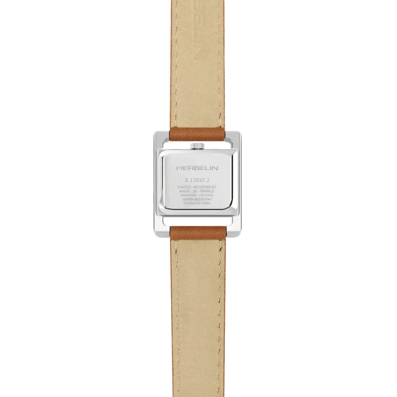 Montre Femme Herbelin Acier V Avenue Bracelet Cuir Gold Double Tour 17037AP01GDL – Image 4
