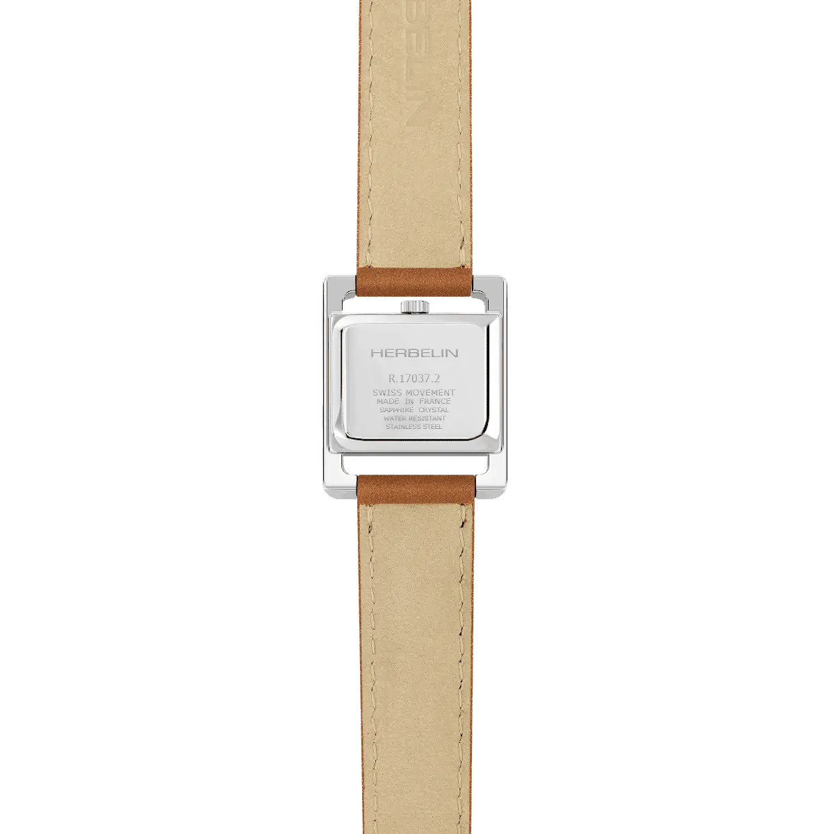 Montre Femme Herbelin Acier V Avenue Bracelet Cuir Gold Double Tour 17037AP01GDL – Image 4