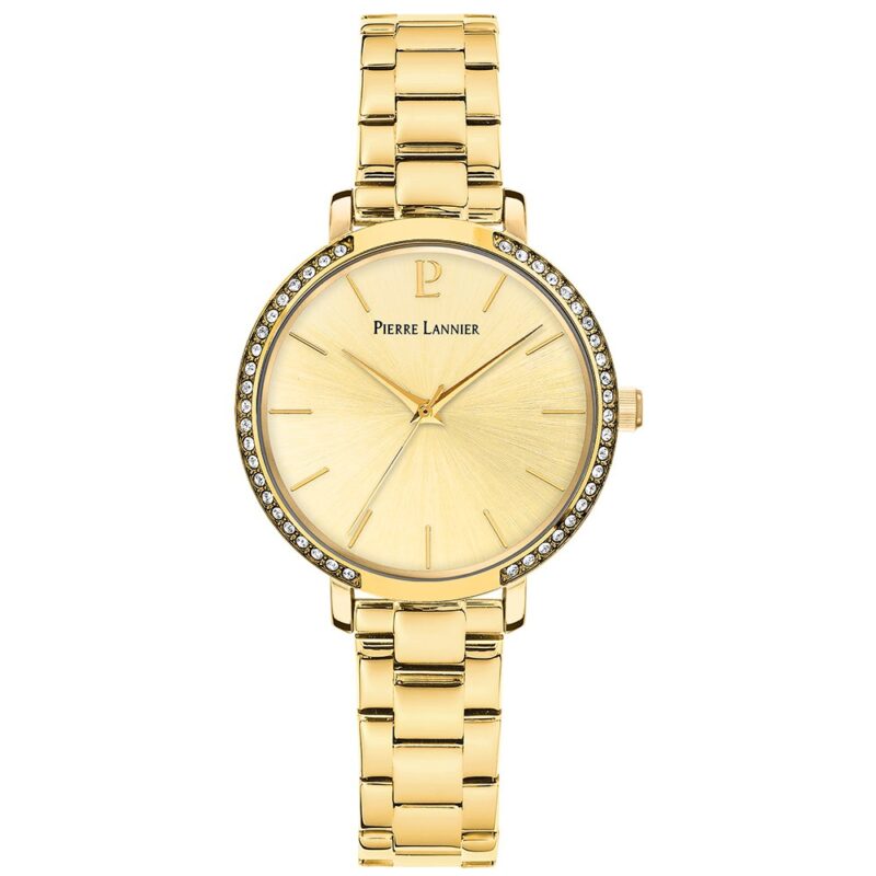 Montre Femme Pierre Lannier Chouquette Cadran Doré Bracelet Acier Doré 037H542