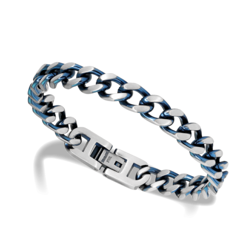 Bracelet Homme Rochet Dandy Acier Vintage Bicolore PVD Bleu8mm HB07276