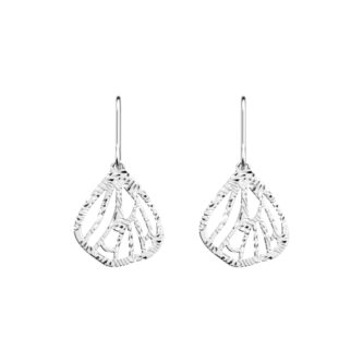 Boucles d'oreilles Les Georgettes Mariposa Finition Argentée 16mm