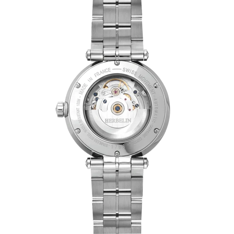 Montre Homme Herbelin Acier Newport Automatique Cadran Bleu 1768B15 – Image 2