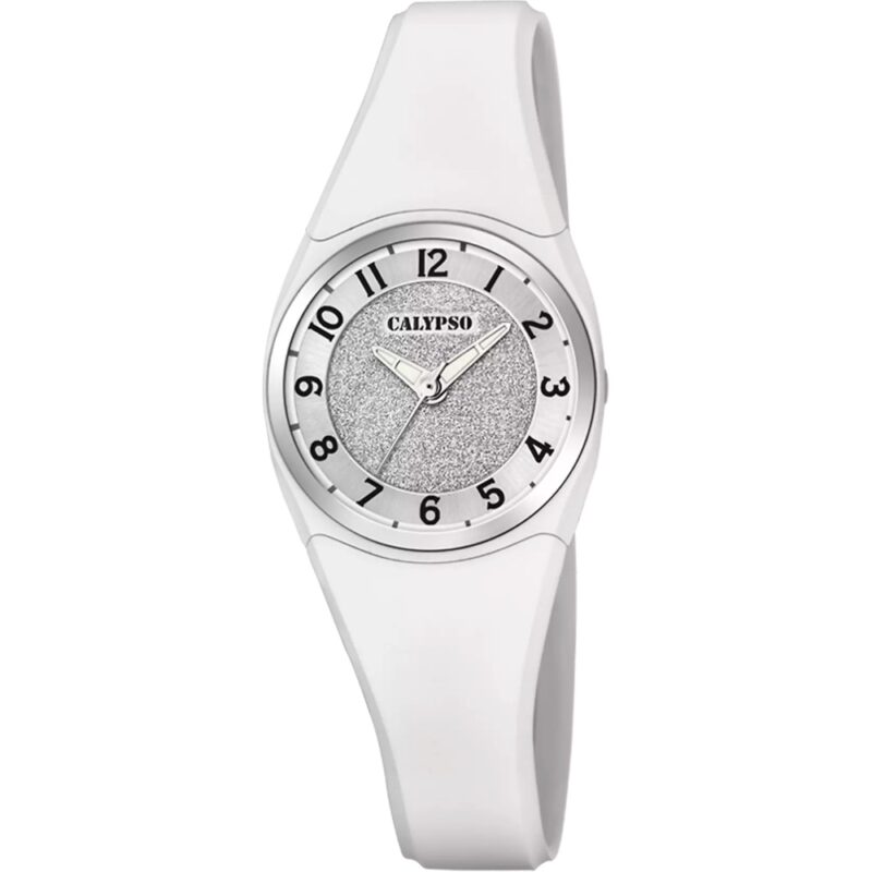 Montre Calypso Blanche Fond Paillettes K5752/1