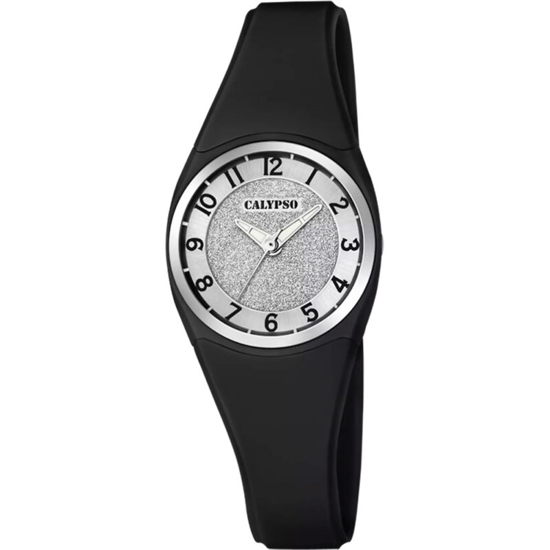 Montre Calypso Noire Fond Paillettes K5752/6