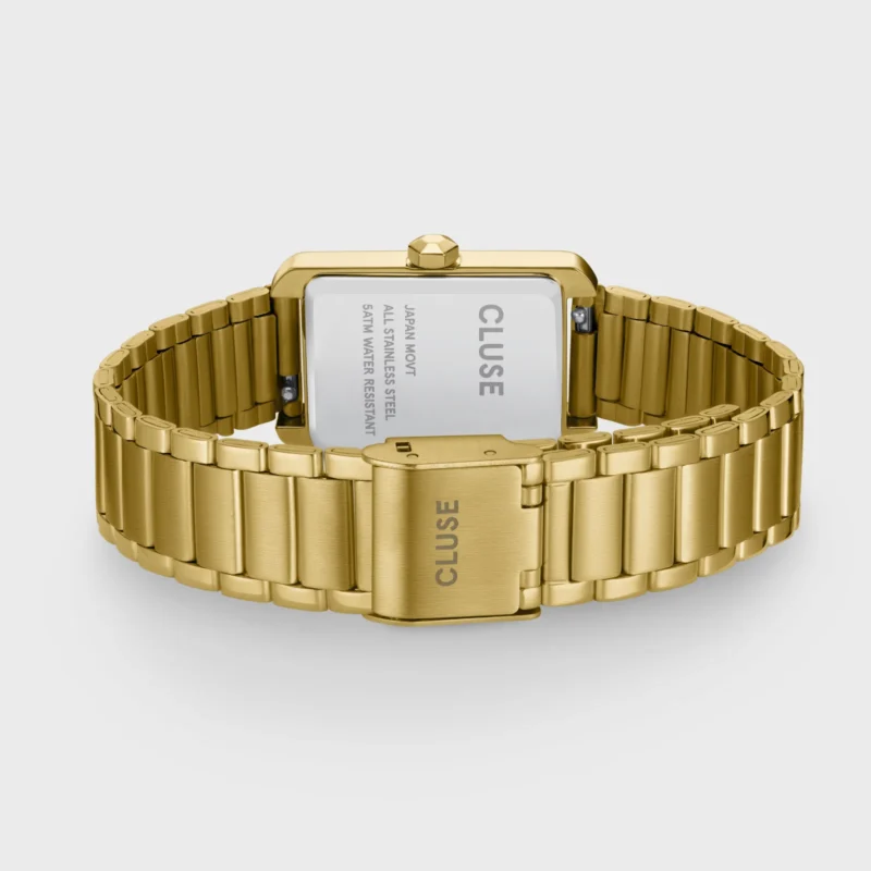 Montre Femme Cluse Belisenna Acier Gold Fond Blanc Bracelet Acier Doré CW15001 – Image 3