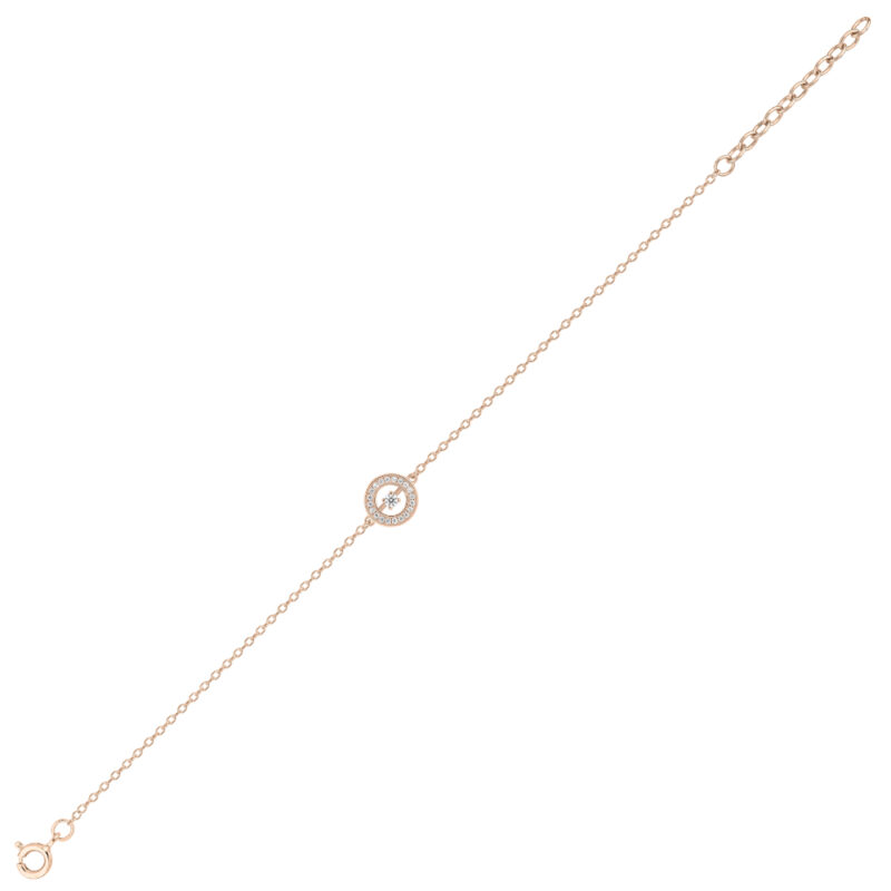 Bracelet Plaqué Or Rose et Pavage Oxydes – Image 2