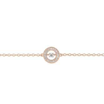Bracelet Plaqué Or Rose et Pavage Oxydes