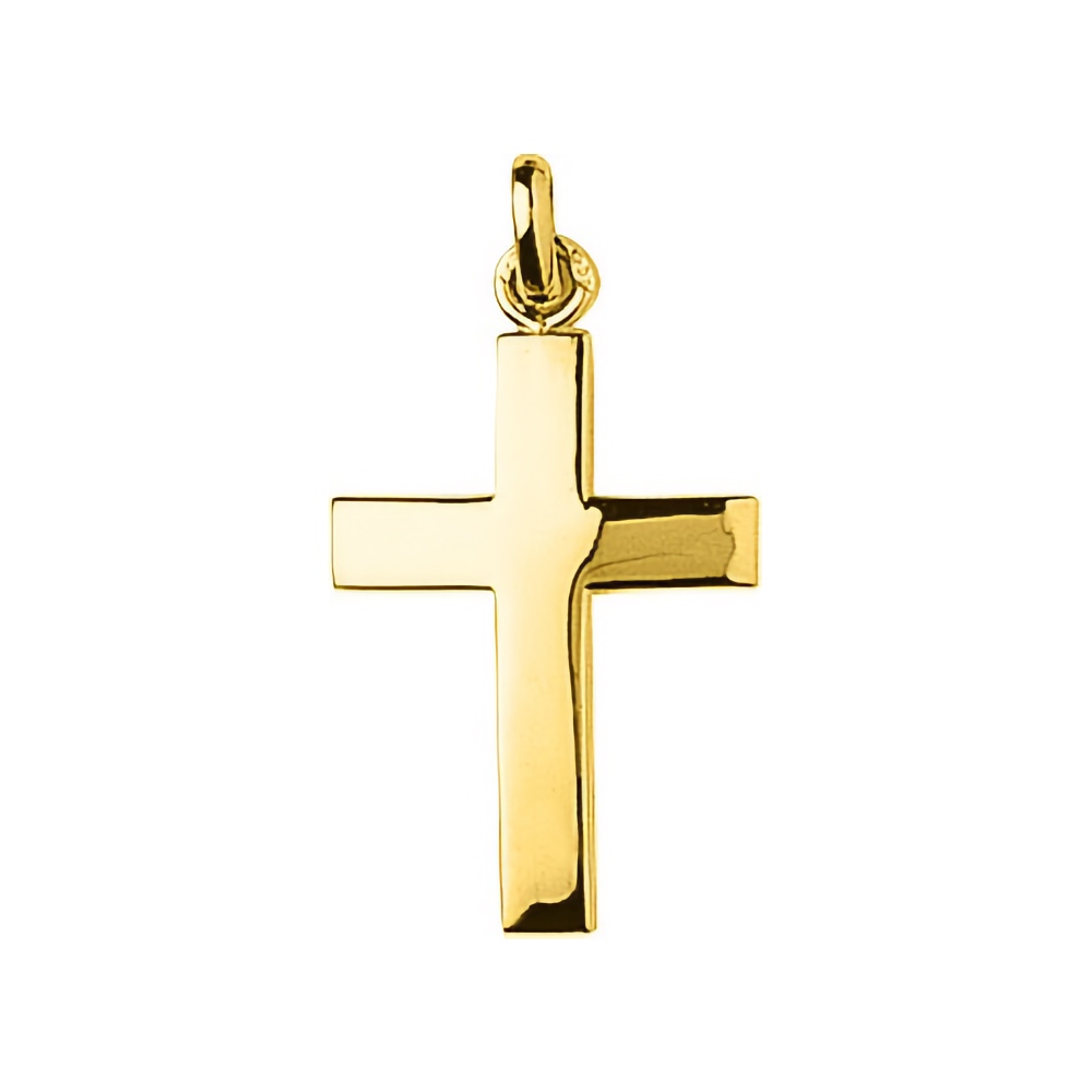 Croix Plaqué Or Jaune 25mm
