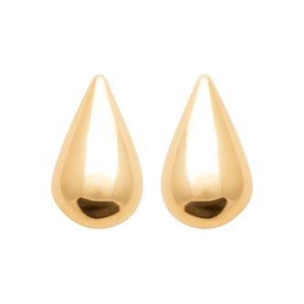 Boucles d'oreilles Plaqué Or Jaune Gouttes 10mm