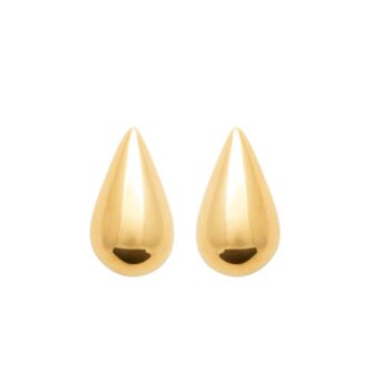 Boucles d'oreilles Plaqué Or Jaune Gouttes 8mm
