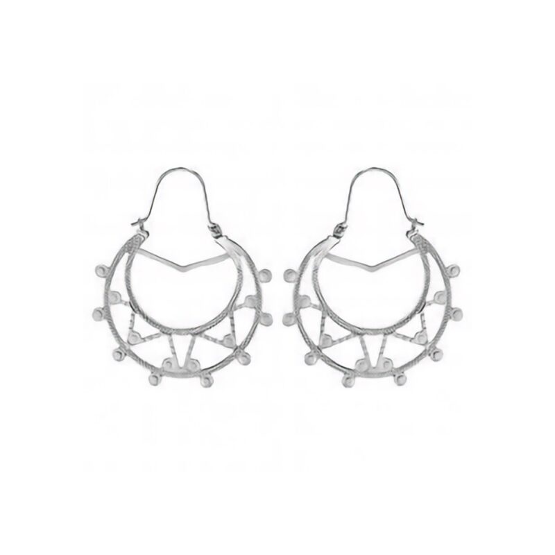 Créoles Argent 925/1000 Rhodié Savoyardes Diamètre 35mm