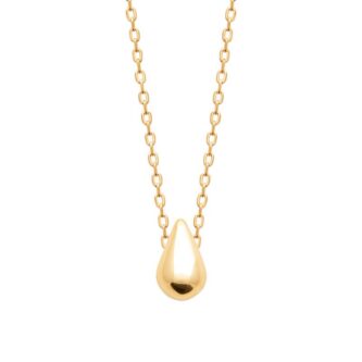 Collier Plaqué Or Jaune Goutte 10mm