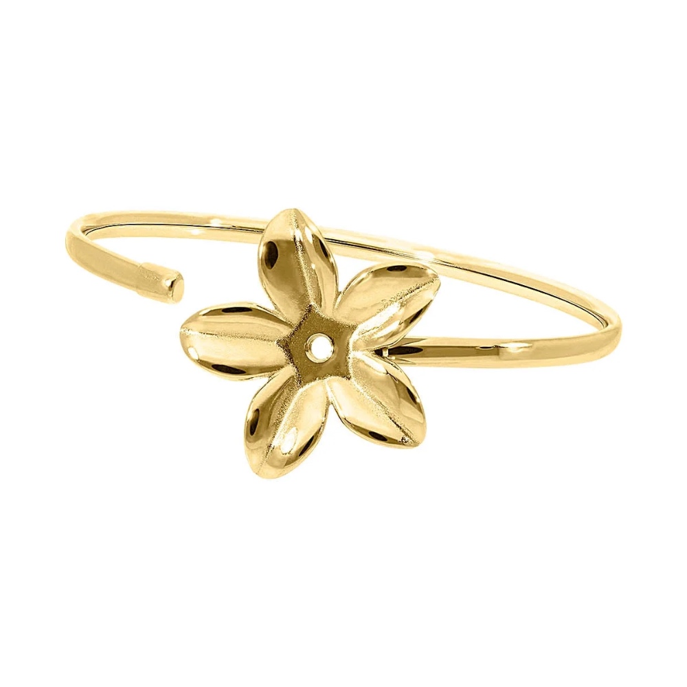 Bracelet Qudo Jonc Pescia Acier Gold