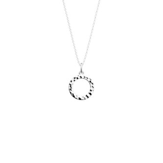 Collier Les Georgettes Essentielle Pure Martelée Finition Argentée 16mm