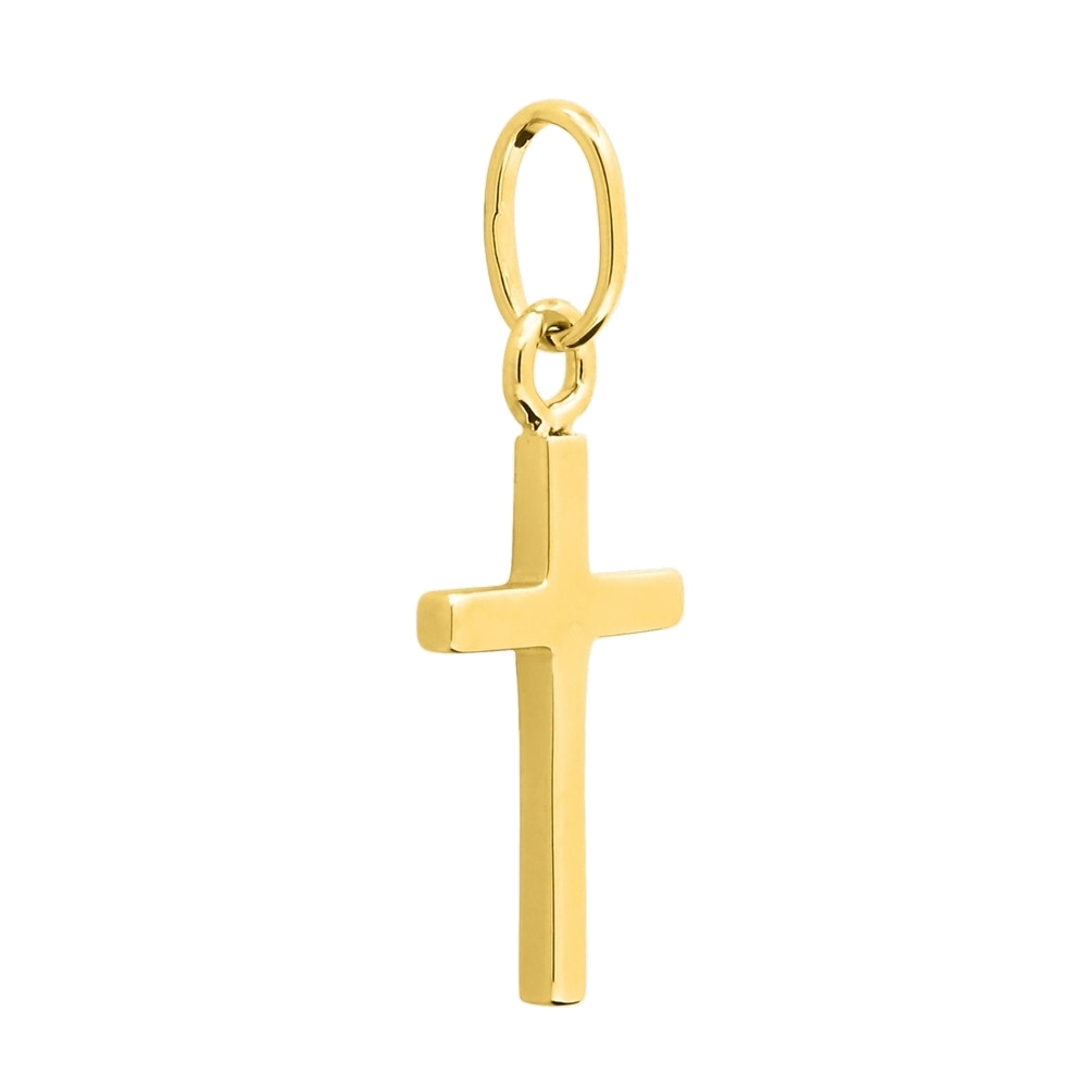 Croix Plaqué Or Jaune 16mm – Image 2