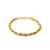 Bracelet Fashion Steel Acier Gold Maille Torsade Épaisseur 5.6mm
