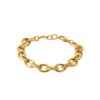 Bracelet Fashion Steel Acier Gold Mailles Ovales