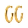 Créoles Fashion Steel Acier Gold Fil 5mm Diamètre 30mm