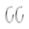 Créoles Fashion Steel Acier Silver Fil 7mm Diamètre 50mm