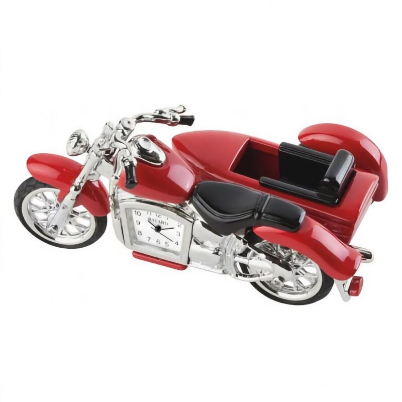 Pendule Moto Rouge Side-Car Bayard – Image 2