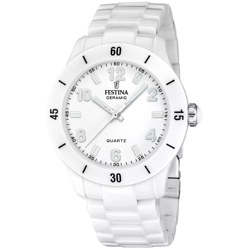 Montre Festina Femme Boitier et Bracelet Céramique Blanche F20720/2
