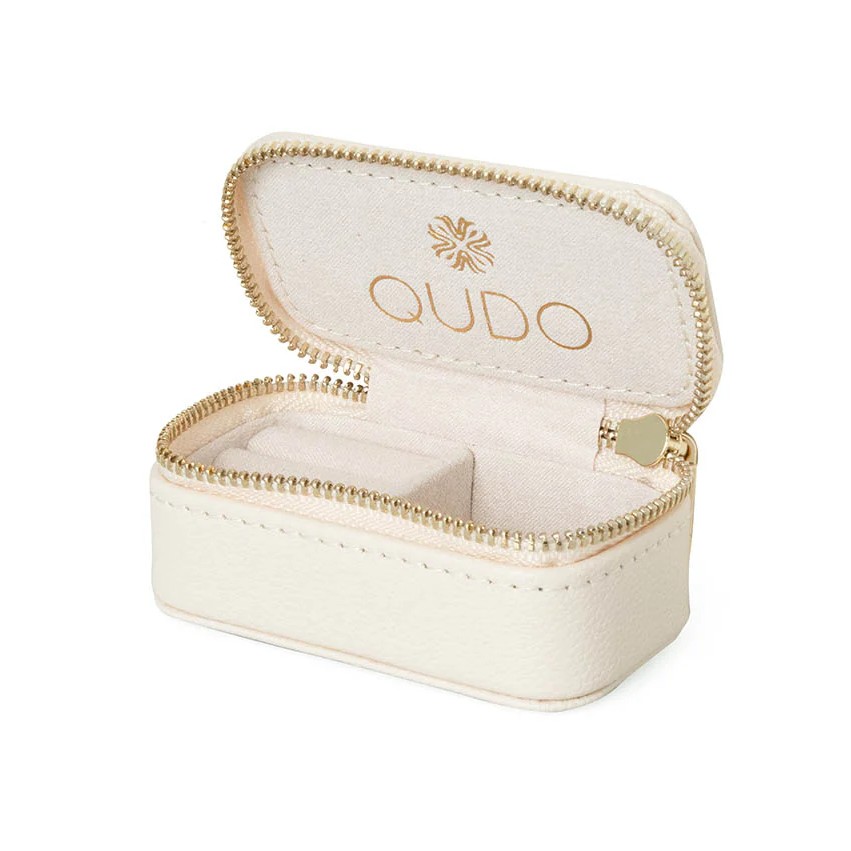 Mini Coffret à Bijoux Qudo Rectangle Couleur Sable