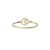 Bracelet Jonc Les Georgettes Précieuse Constance Nacre et Oxydes Finition Dorée 16mm