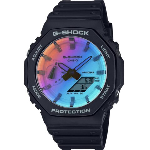 Montre Homme Casio G-SHOCK Noire Verre Irisé GA-2100SR-1AER
