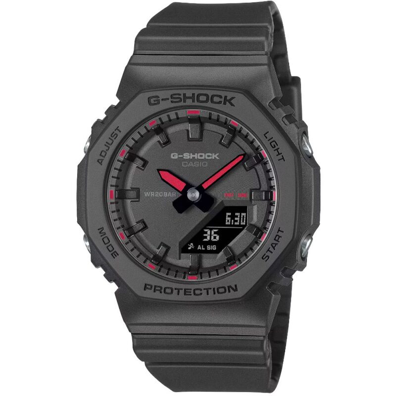 Montre Casio G-Shock Noire Index et Aiguilles Rouge GMA-P2100SA-1A1ER