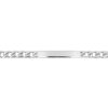 Bracelet Identité 5mm Argent Rhodié 925/1000 Maille Gourmette 21cm