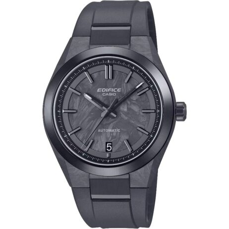 Montre Casio Automatique Boitier et Fond Carbone Forgé Bracelet Uréthane Verre Saphir EFK-100XPB-1AER
