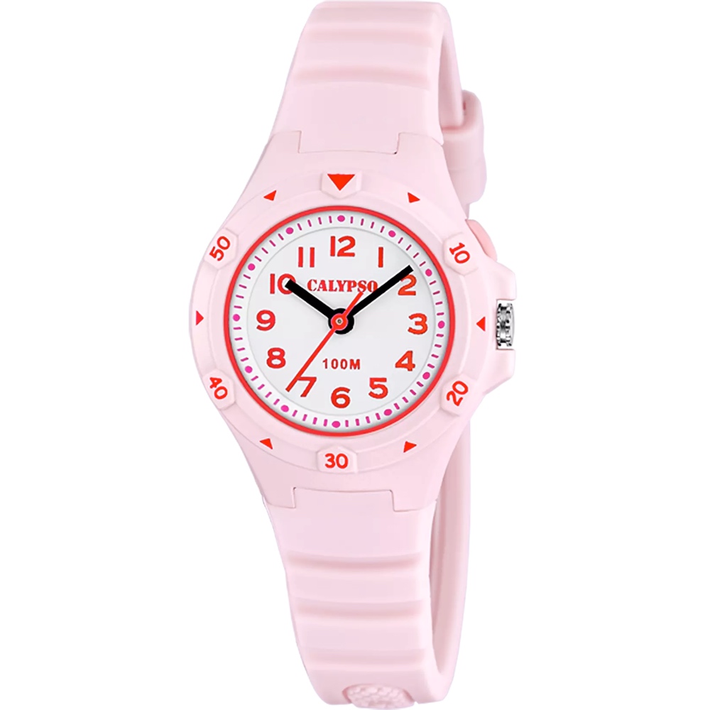 Montre Calypso Rose Cadran Blanc Rétroéclairé K5846/1