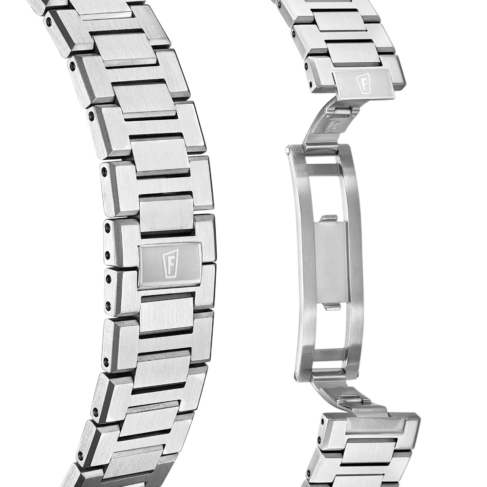 Montre Femme Festina Swiss Made Rivé Fond Rose Bracelet Acier Verre Saphir Dato 6h F20052/3 – Image 3