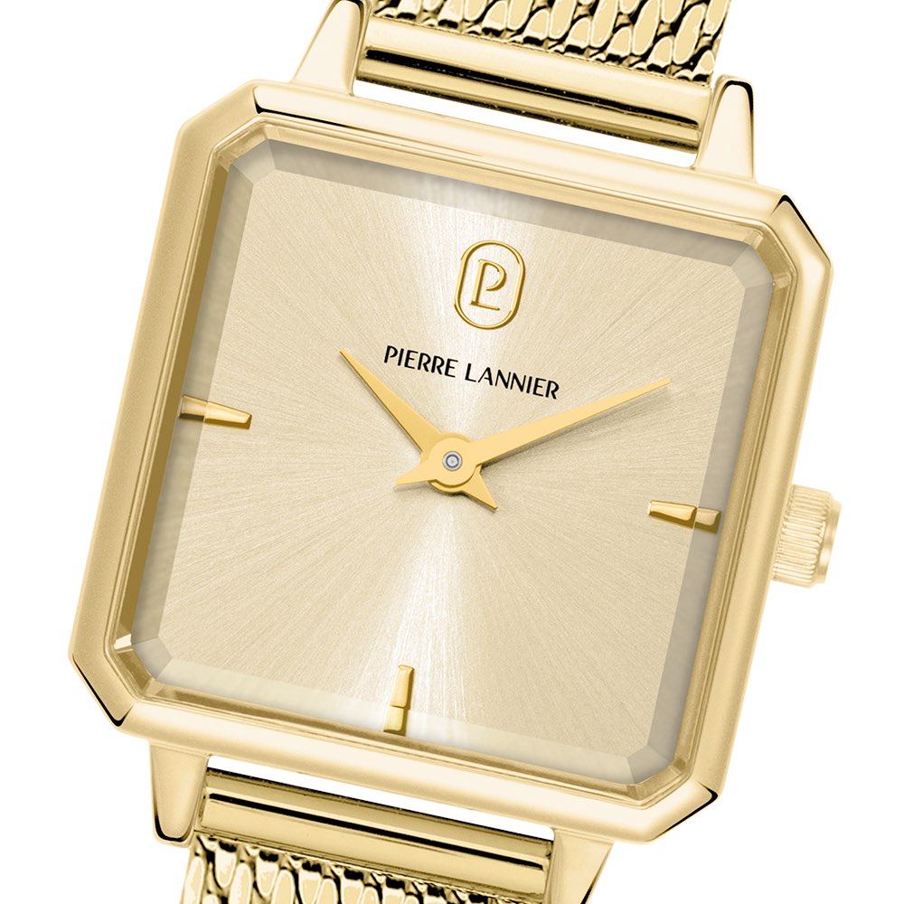 Montre Femme Pierre Lannier Leonor Doré Cadran Doré Acier Milanais Doré 12mm 072J542 – Image 2