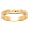 Alliance Homme Plaqué Or Jaune Épi de Blé 4mm