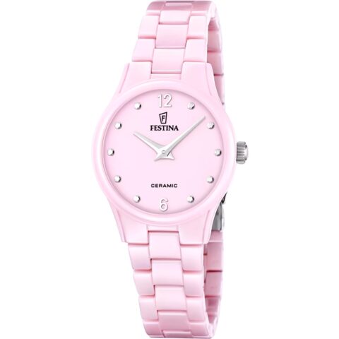 Montre Festina Femme Céramic Rose Fond Rose F20751/2